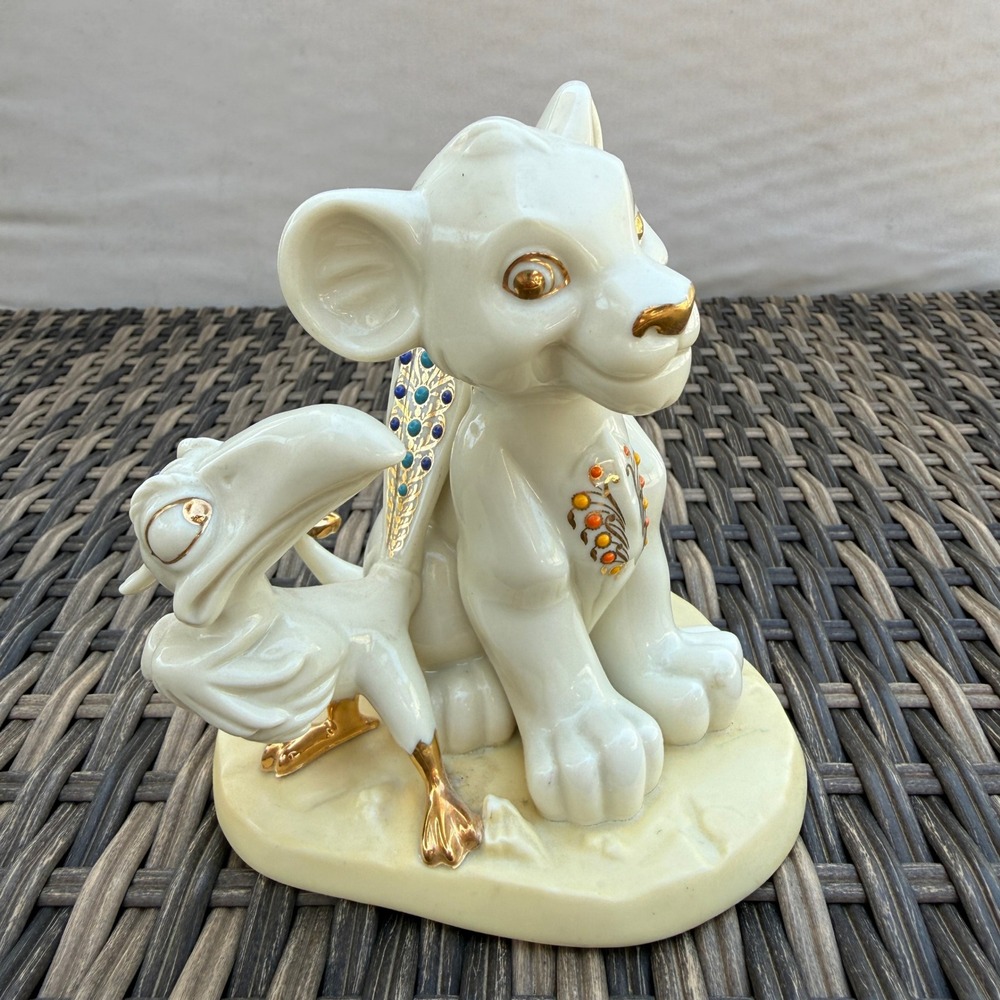 Lenox Disney Simba & Zazu Figurine Lion King Showcase Porcelain